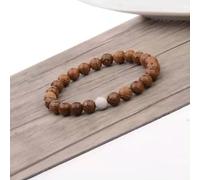 Natural Stone 8mm Multilayer Wooden Beaded Elastic Charm Women Men Bracelets-7