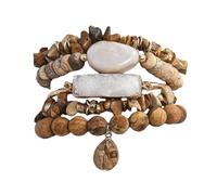 Natural Stone Adjustable Beads Enhancing Peace and Discipline for Sophisticated Outfit Natural Stone Jewelry
