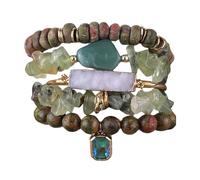 Natural Stone Adjustable Beads Enhancing Peace and Discipline for Sophisticated Outfit Natural Stone Jewelry