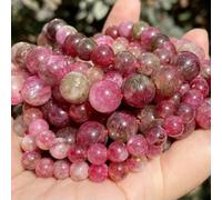 Natural Stone Beads 4 6 8 10mm Tiger Eye Lava Amazonite Turquoises Agates Jaspers Beads for Jewelry Making DIY Bracelet Necklace-WatermelonTourmaline-6mm 59 to 61pcs