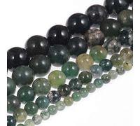 Natural Stone Beads 8mm Aquatic Agate Gemstone Round Loose Beads Crystal Energy Stone Healing Power for Jewelry Making DIY,1 Strand 15''