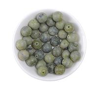 Natural Stone Beads 8mm Southern Jade Matte Gemstone Round Loose Beads Crystal Energy Stone Healing Power for Jewelry Making DIY,1 Strand 15"