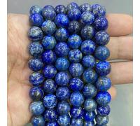 Natural Stone Beads Blue Tiger Eye Round Loose Beads DIY Charm Bracelet Earrings for Jewelry Making 15" Strand 4/6/8/10/12/14.0mm-Lapis Lazuli Stone-10mm-about 36pcs
