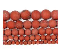 Natural Stone Beads, Frosted Fossil Round Loose for Jewelry Making Needlework Bracelet DIY(4mm About 92 pcs)