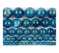 Natural Stone Beads, Gemstone Round Beads for Jewelry Making Multicolor 4-12mm Pack of 31-91 Pcs(Blue Jade2,6mm)