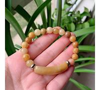 Natural Stone Bracelet Agate Lapis Lazuli Fluorite Amethyst Rectangular Bar Charm Pink Quartz Purple Crystal Bracelet,Yellow Jade