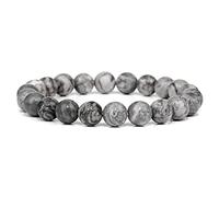 Natural Stone Bracelet Amethysts Tiger Eye 8mm Crystal Bracelets for Men Women Jewelry,32.Opal,21 Cm Household (Color : 21.map Stone, Size : 19cm)