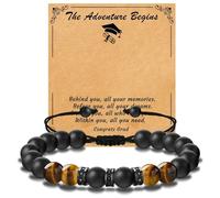 Natural Stone Bracelet as Gifts for Men Dad, husband, daddy, Birthday Gifts from Wife, Handmade Bracelets for men, Christmas Valentine's Day Gifts, 7.5 inches, Stone, natural stone
