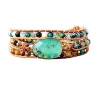 Natural Stone Bracelet Bracelets Natural Stone Lava Beads 3 Strands Leather Wrap Bracelet Beads Bracelets Bracelet Jewelry