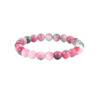 Natural Stone Bracelet for Women Turquoises Gem Round Beads Jewelry Yoga Meditation Luck and Wealth(17cm(6.69inch),8MM BEADS_25)