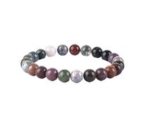 Natural Stone Bracelet for Women Turquoises Gem Round Beads Jewelry Yoga Meditation Luck and Wealth(21cm(8.27inch),6MM BEADS_20)