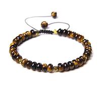 Natural Stone Bracelet Gold Silver Color Craft Charm Bracelets Women Men Natural Labradorite Tiger Eye Stone Beads Weave Bracelet Bracelet Jewelry