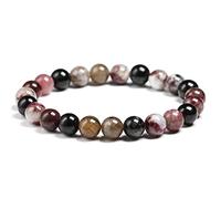 Natural Stone Bracelet Natural Mix Tourmaline Bracelet Natural Stone 6mm 8mm 10mm Bead Quartz Bracelet Women Men Fashion Jewelry Gift Bracelet Jewelry