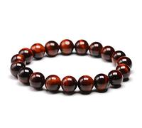 Natural Stone Bracelet Natural Stone Beads Red Tiger Eye Bracelet Strand Beaded Mens Buddha Bracelet For Women Male Jewelry Bracelet Jewelry