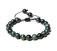 Natural Stone Bracelet Natural stone braided bracelet Green Jades African turquoises beads Adjustable Rope bracelets for male female Creative Gift Bracelet Jewelry