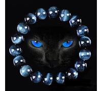 LAYCHEN Natural Stone Bracelet Royal Blue Tiger Eye Bracelets Buddha Mala Beads Women Men Hand Chain