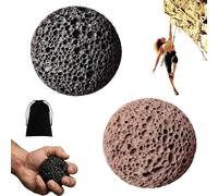Natural Stone Callus Ball Hand Grip Trainer - Build Rock-Solid Hands - Ergonomic Volcanic Rock for Climbing & Lifting - Secure Grip & Moisture Absorption (Black-5CM,Mixed)