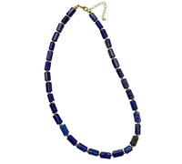 Natural Stone Choker Necklace for Men Women, with Jewellery Gift Box (Blue Lapis Lazuli)