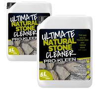 Natural Stone Cleaner 10L - Removes Dirt, Lichen, Moss & Weather Staining ProKleen Clear One Size