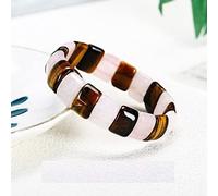 Natural Stone Colorful Tiger Eyes Beads Bangles Men Women Bracelets Handmade Mookiate Jasper Energy Jewelry For Summer Gifts
