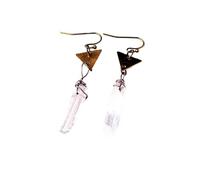 Natural Stone Crystal Original Stone Earrings Creative Handmade Winding Multi- Color Quartz Pendant Ear Real Amethyst Quartz Crystal Earrings Eardrop- Wonderful Gift For Woman, NAM- 0199 Clever d