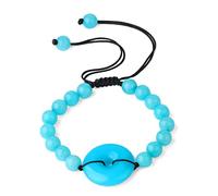 Natural Stone Donuts Beads Weave Bracelet For Women Tiger Eye Lapis Lazuli Gem Stone Handmade Bracelets Jewelry Party