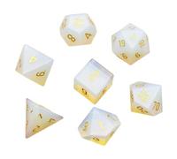 Natural Stone Hand Carved Polyhedral Dice Sets Healing Crystal Dungeon Dragons Table Board Roll Playing Craft Gift