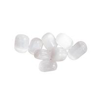 Natural Stone - Healing Cleansing Crystal For Clarity And Calm, Meditation, Energy Also Cleanse And Recharge Other Crystals Selenite Tumble 200 Gram-B0DKKTMVMRNAMZ