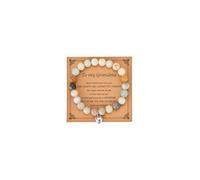 Natural Stone Heart Bracelets for Sister Mom Daughter With Gift Message Card Stuff Inspirational Teen Bracelets Suitable as a Gifts on Birthday Graduation Mothers Day Christmas Valentines Day