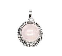Natural Stone Hollow Crystal Jewelry Blue Stone White Turquoise Pendant Necklace for Women