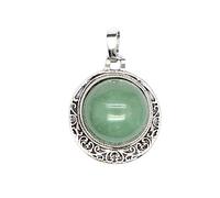 Natural Stone Hollow Crystal Jewelry Blue Stone White Turquoise Pendant Necklace for Women