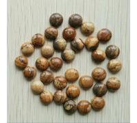 Natural Stone Mixed Round CABOCHON 10mm Beads for DIY Jewelry Accessories 50pcs/lot-Picture Stone_a