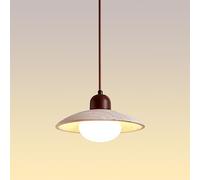 Natural Stone Pendant Light Glass Ceiling Hanging Lamp Single Small Chaner Modern Kitchen Island Lighting Fixture Nordic Suspension Lights for Bedside Dining Room (C)