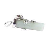 Natural Stone Pendant Necklace For Women,Hand-Engraved Frog Wrapped Gemstone Necklaces Aventurine Pendants Yoga Reiki Women Jewelry present Wife Girlfriend