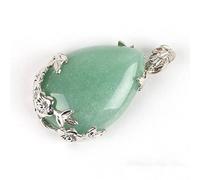 Natural Stone Pendant Necklace For Women,Natural Aventurine Stone Necklace Sliver Wire Wrapped Rose Vine Pendant Gemstone Pendant Necklaces Stone Pendant Natural Women Jewelry present For Wife