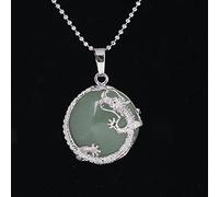 Natural Stone Pendant Necklace For Women,Natural Aventurine Stones Necklace Handmade Sliver Wire Wrapped Pendant Gemstone Pendant Necklaces Stone Necklace Women Jewelry present For Wife