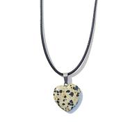 Natural Stone Pendant Necklace Heart Shape Crystal Tigers Eye Agates For Women Men Jewelry Making Charm Gift Crystal Natural Stone Wax Rope
