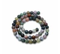 Natural Stone Purple Agate Turquoise Bead Round Loose Spacer Bead for Jewelry Making 4/6/8/10mm DIY Necklace Bracelets Ear Studs-India Agate-6mm 59 to 61pcs