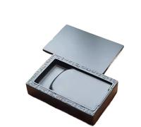Natural Stone Rectangular Inkstone with Lid - Traditional Chinese Calligraphy Ink Slab, Four Treasures, Handmade Art(Color05)