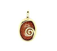 Natural Stone Retro Hollow Flower Blue Point Stone Pendant Necklace - Unique Crystal Jewelry for Women