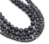 Natural Stone Rose Striped Agate Beads Loose Spacer Bead Healing Crystal Jewelry Making Beaded Accessories 4/6/8/10mm