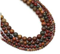 Natural Stone Rose Striped Agate Beads Loose Spacer Bead Healing Crystal Jewelry Making Beaded Accessories 4/6/8/10mm