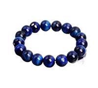 Natural Stone Tiger Eye Bracelet Three Color Protection Handmade Adjustable(17cm-6.69inch,6MM BEADS_7)