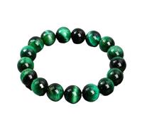 Natural Stone Tiger Eye Bracelet Three Color Protection Handmade Adjustable(19cm(7.48inch),6MM BEADS_8)