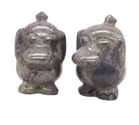 Natural Stones Carved Statue Crystal Animals Room Decor Iron Pyrite