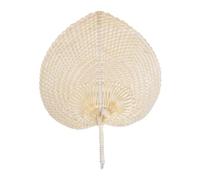 Natural Straw Fan - Traditional Bambboo Raffia Hand Ban | Elegant Woven Hand Fans | Wooden Bambboo Hands-Held Fans Suitable For Summer Cooling, Cultural Events, And Decorative Displays