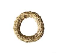 Natural Straw Wreath for Creative Craft Base, Door and Advent Decoration Handmade Straw Ring Suitable for Indoor and Outdoor Display (25cm)