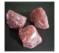 Natural Strawberry Quartz Crystal Rock Rough Stone Mineral Specimen Chakra Reiki Healing Gemstone Home Deco (Color : Pink, Size : 3 6cm)