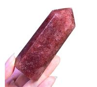 Natural Strawberry Tower Quartz Crystal Mineral Energy Stone Home Decoration Home Decor(1pc)