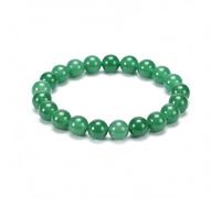 Natural Stretch Jade Bracelet 10mm Bead 6.7-7.5 Inch Healing Crystal Energy Gemstone Wristband For Everyone Green